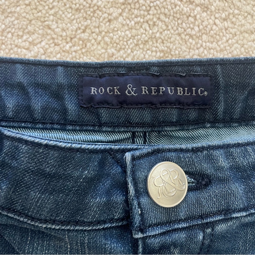 Rock & Republic Blue Casual Pencil Mini Skirt - Picture 5 of 5